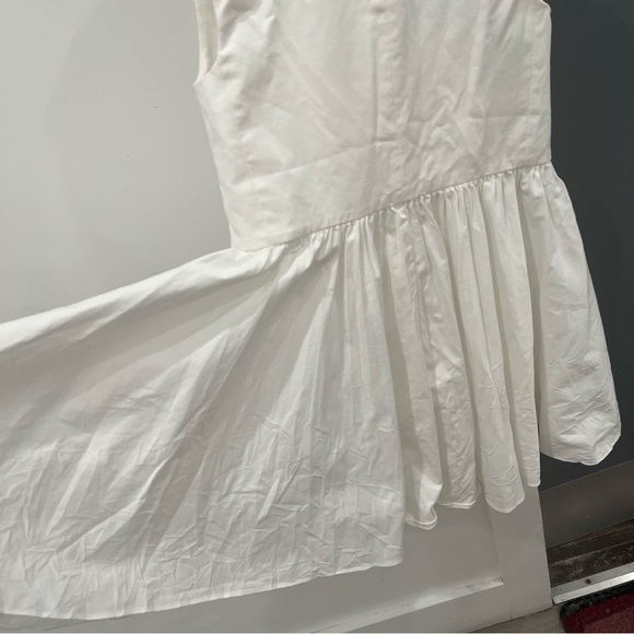 NWT Alexis Mini Dress White Cyrus Shirt Button Front Sleeveless size S - Picture 9 of 10